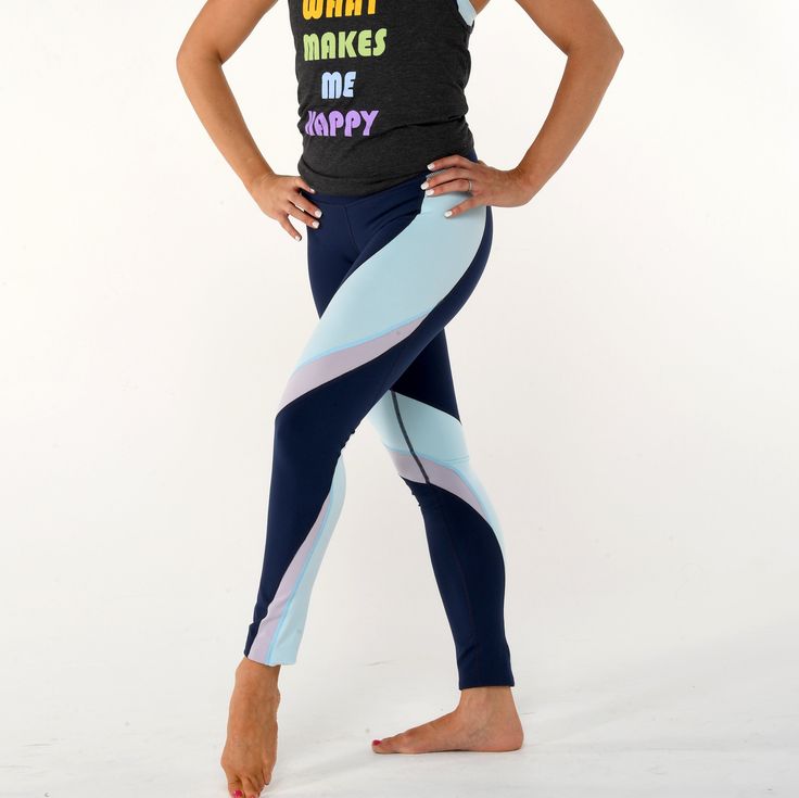 LEGGINGS by DYI CLOTHING These color-block leggings by DYI have contrasting panels wrapped around the leg to give it a unique color and a flattering look. It is made with a soft performance fabric, making it perfect for all activities by keeping you cool and dry with its quick drying and moisture-wicking features. You can pair these tights with their matching High Neck Elevate Racer Bras to complete the look! Performance Bionic fabric with the same fit as the DYI Signature Tight. Size Chart SIZE Compression Color Block Leggings For Workout, Color Block Athleisure For Running, Color Block Athleisure Running Activewear, Color Block Running Athleisure Activewear, Athleisure Running Color Block Activewear, Nike Color Block Running Activewear, Color Block Compression Activewear, Athleisure Compression Color Block Activewear, Compression Color Block Activewear For Training