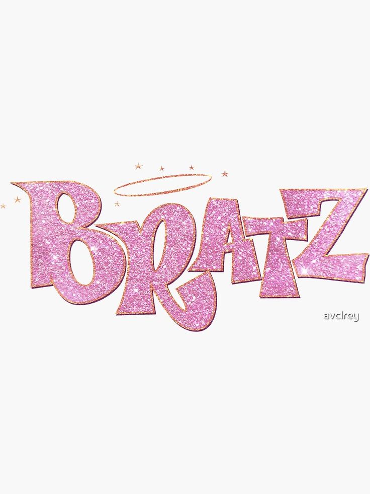 the word braz written in pink glitter