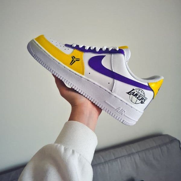 Kobe Bryant Nike Air Force 1 – insdrip Customized Sneakers, Black Air Force 1, Comfy Sneakers, Nike Air Force 1 Custom, Blue Air, Air Force 1 Custom, Custom Air Force 1, Nike Air Shoes, Air Forces