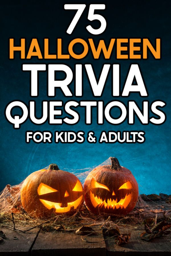 halloween trivia questions for kids and adults with jack - o'- lantern pumpkins