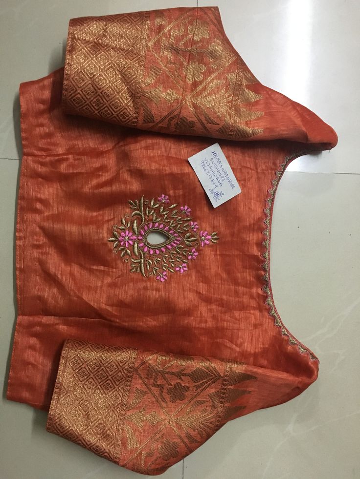 Sudhasri hemaswardrobe High Neck Maggam Work Blouse Designs, Simple Pattern Blouse Designs, Sudhasri Hemaswardrobe, High Neck Blouse Designs, Blouse Designs Embroidery, Neck Blouse Designs, Work Blouse Designs, Blouse Designs High Neck, Cotton Blouse Design