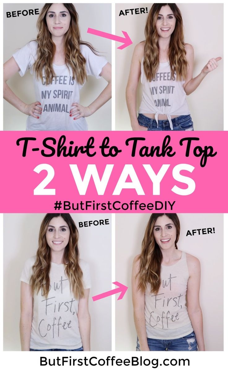 three ways to make t - shirt and tank tops look like they are on sale