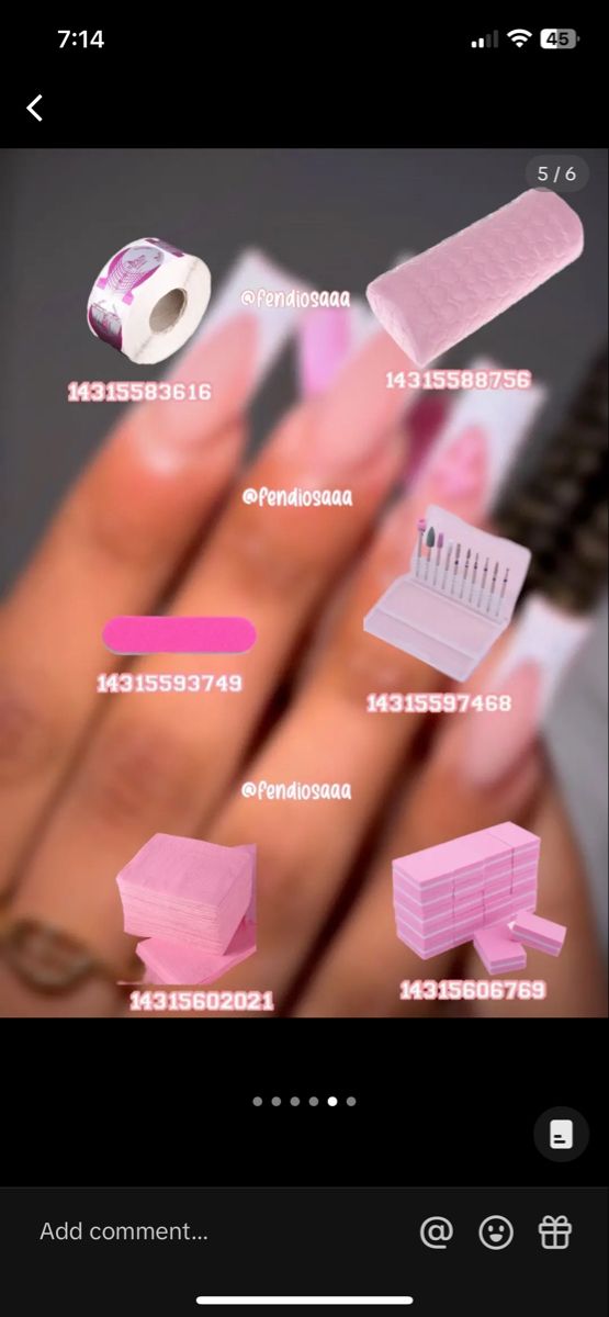 an image of some pink nail polish on someone's hand with their fingers and thumbnails