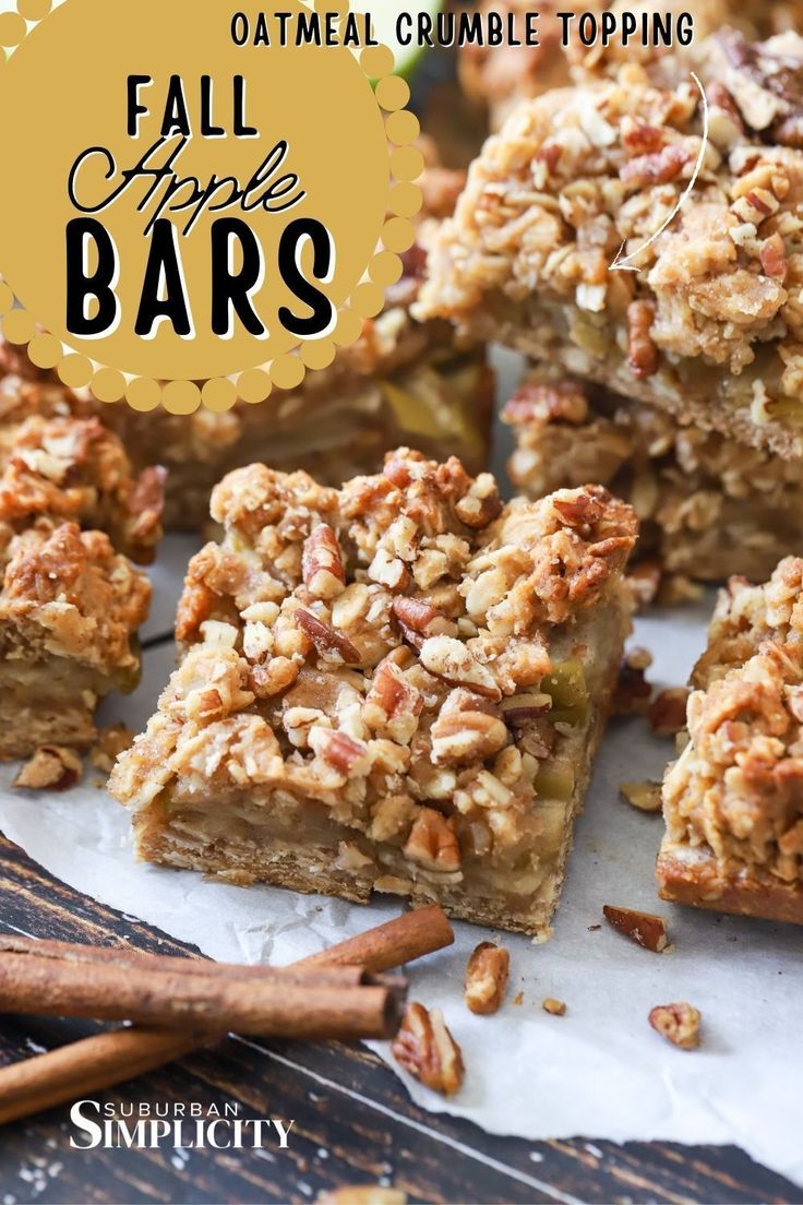 an image of oatmeal crumble topping bars