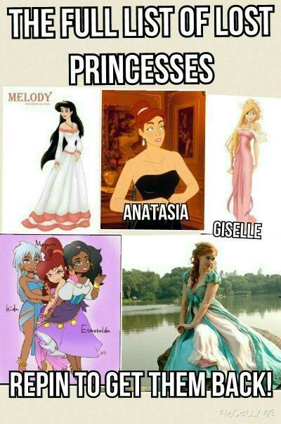 the princesses are in different stages of their life, and they're going to get them back