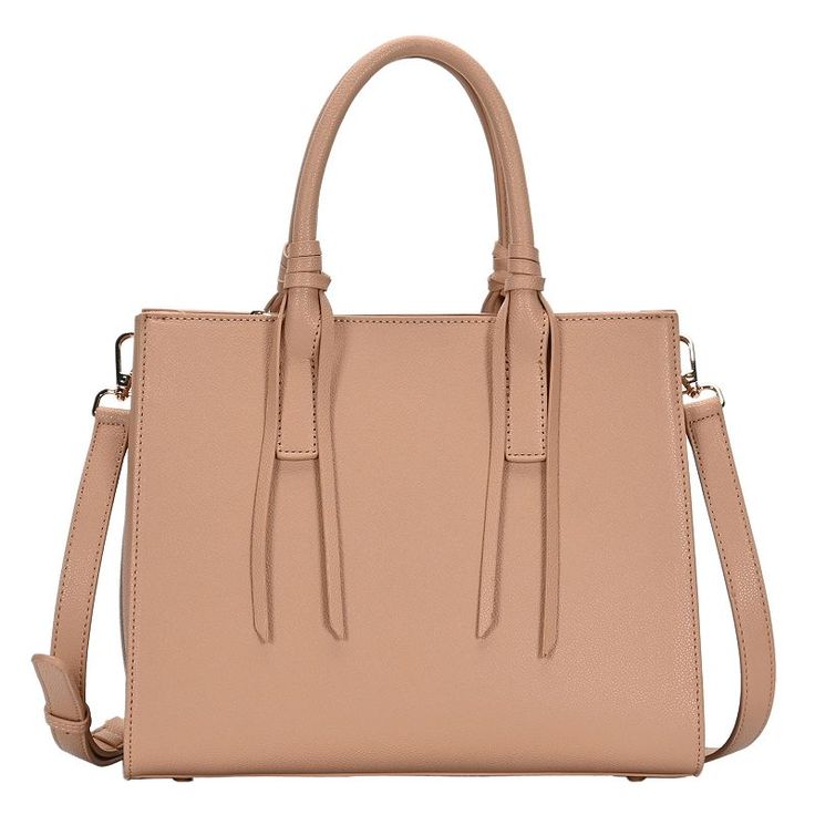 Accent your chic style and keep your essentials organized with this Madison West Mayra satchel bag.Accent your chic style and keep your essentials organized with this Madison West Mayra satchel bag. How do you accessorize? Check out our ACCESSORIES GUIDE for essential tips to elevate your style with must-have accessories.PRODUCT FEATURES 11"L x 9.5"H x 4"W Handle drop length: 4.5'' Adjustable strap drop length: 21" - 25" Magnetic closure Gold-tone hardware Interior: 2 zip pockets, 2 slip pockets Chic Beige Rectangular Laptop Bag, Chic Canvas Satchel, Casual Office Satchel With Top Carry Handle, Chic Camel Crossbody Shoulder Bag, Camel Top Handle Satchel, Elegant Camel Shoulder Bag For Work, Elegant Camel Top Handle Satchel, Trendy Satchel Laptop Bag With Detachable Strap, Trendy Satchel Laptop Bag With Top Carry Handle