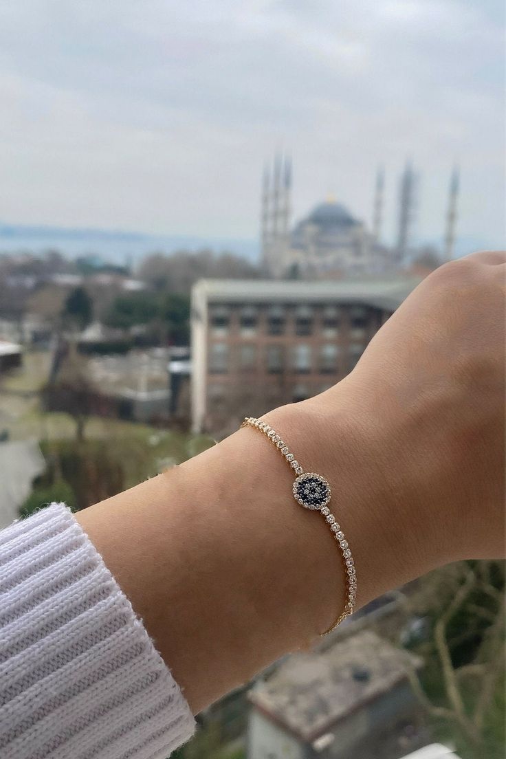 "ITEM DETAILS ❆All our jewelry are hand made with Love. ❆Material: 14K Gold ( 585). ❆Available colors: Gold, Rose Gold, White Gold. ❆Available Sizes: Look Size Option (Contact for different sizes) ❆Each item is made to order ❆ DO YOU LIKE THIS BRACELET? ❆ You can get more information about it below but if you have any questions, just click the \"Message Sergen Vural \" button and I will be very happy to hear from you ☺ PACKAGING ❆Comes ready to gift in a beautiful jewelry box. ❆It comes with a s Adjustable Diamond Beaded Bracelets As Gift, Diamond Beaded Bangle Bracelet As Gift, Adjustable 14k Gold Diamond Bracelet Hand Set, Adjustable Hand Set Diamond Bracelet In 14k Gold, Hand Set 14k Gold Round Jewelry, Hand Set Round 14k Gold Jewelry, Adjustable Diamond Bracelets For Gift, Luxury Sterling Silver Beaded Bracelets For Gifts, Diamond Bangle Jewelry As A Gift