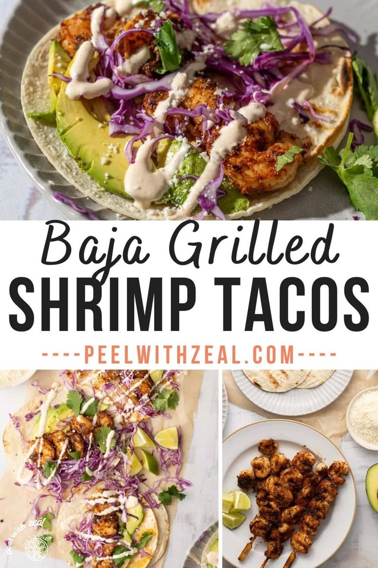 the recipe for this grilled shrimp tacos is delicious and easy to make