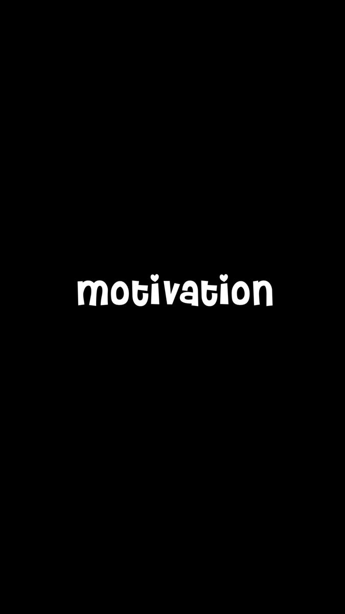 the word motivation written in white on a black background