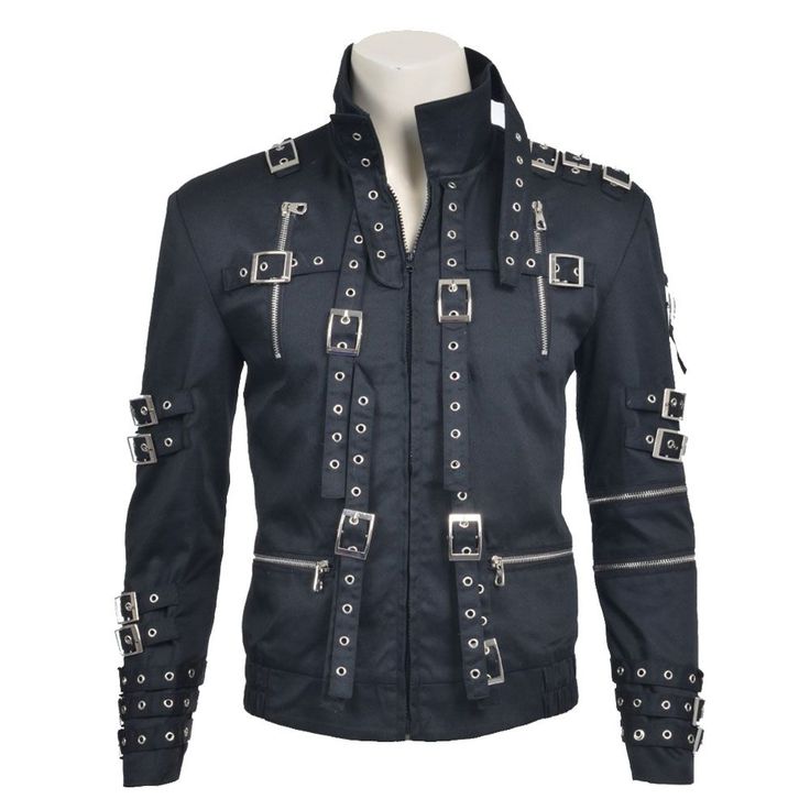 Michael Jackson Bad Cosplay Costume Jacket - High Quality Leather Jackets For Sale | Dream Jackets On Jackethunt Michael Jackson Signature, Bad Cosplay, Michael Jackson Jacket, Rock Costume, Worst Costume, Black Cotton Jacket, Gothic Jackets, Over Jacket, Jackson Bad