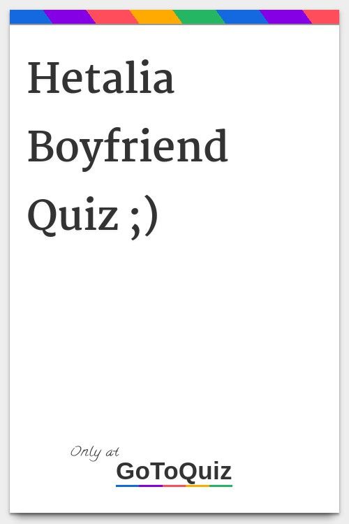 the cover for hertia boyfriend quiz