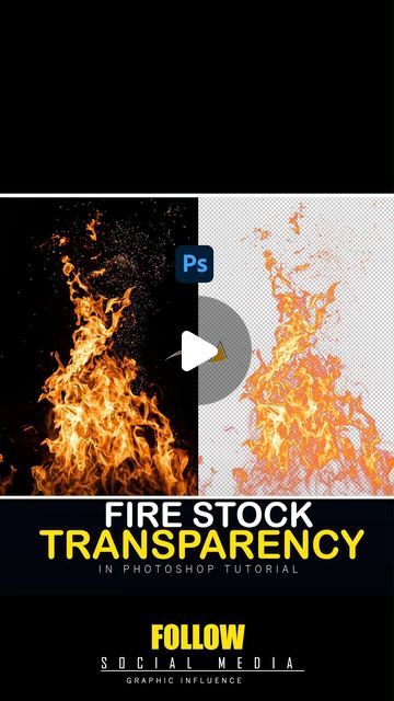 fire stock transsparency in photoshop - part 1 / 2 follow video