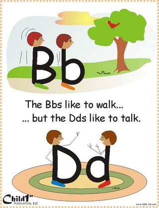 a poster with the words b and d in spanish