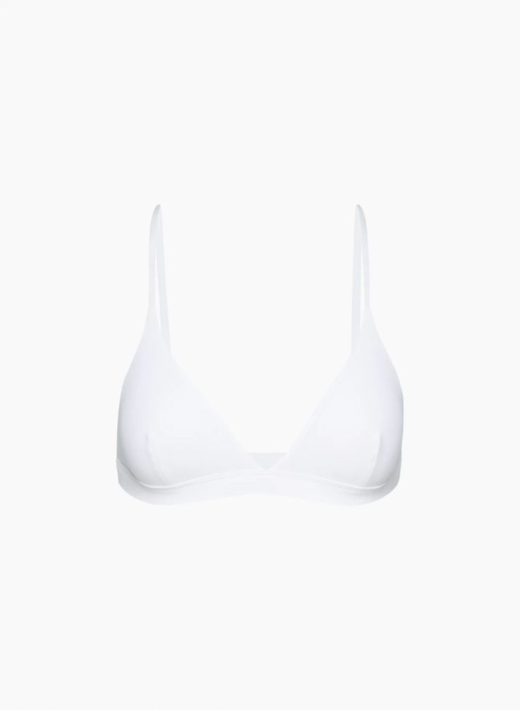 TRIANGLE BRALETTE | Aritzia Everyday Seamless Underwire Bra, Summer Triangle Top Bra With Light Support, Everyday Summer Triangle Top Bra, Everyday Seamless Triangle Top Bra, Seamless Triangle Top Sports Bra, Summer No-show Bra With Removable Pads, Triangle Top Sports Bra With Removable Pads, Bra With Removable Pads And Minimal Stretch, Seamless Stretch Triangle Top Sports Bra