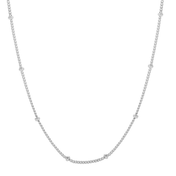 This Silver Satellite Chain is the cutest necklace you will ever own!  This 18 inch sterling silver chain complements any necklace  making it an ideal layering piece that can be dressed up or dressed down. Trendy White Gold Sterling Silver Necklace, Trendy Sterling Silver Link Necklace, Trendy Silver Delicate Chain Necklace, Trendy Sterling Silver Chain Necklace In White Gold, Trendy Silver Charm Necklaces With Delicate Chain, Minimalist Silver Charm Necklace With Satellite Chain, Trendy Sterling Silver Adjustable Chain Necklace, Dainty Link Necklace With Silver Chain, Trendy Sterling Silver Chain Necklaces