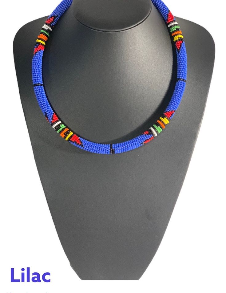 Authentic African Handmade Maasai Beaded Necklaces - Etsy Portugal African Beaded Necklace, Necklaces Etsy, African Beads Necklace, Handmade African, Choker Necklace Set, Maasai, African Beads, African Jewelry, Statement Pendant