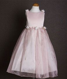 Barongsrus-Flower Girl's Dress #149-Pink Formal Baby Dress, Girls Boutique Dresses, Pink Baby Dress, Filipiniana Dress, Satin Flower Girl Dress, Cheap Flower Girl Dresses, Pink Satin Dress, Girls Dress Shop, Organza Dress