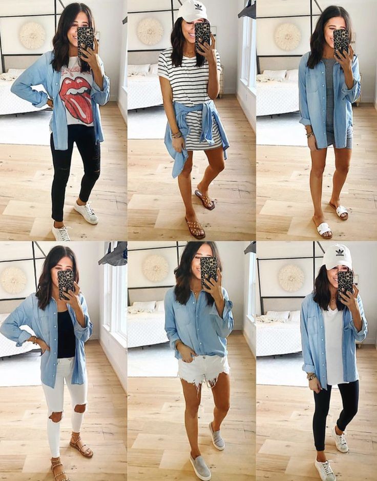 Chambray Outfit, Chambray Shirt Outfits, Dress Up Buttercup, Dede Raad, Athleisure Outfits Summer, Staple Dress, Houston Fashion, Chambray Top, Style Photo