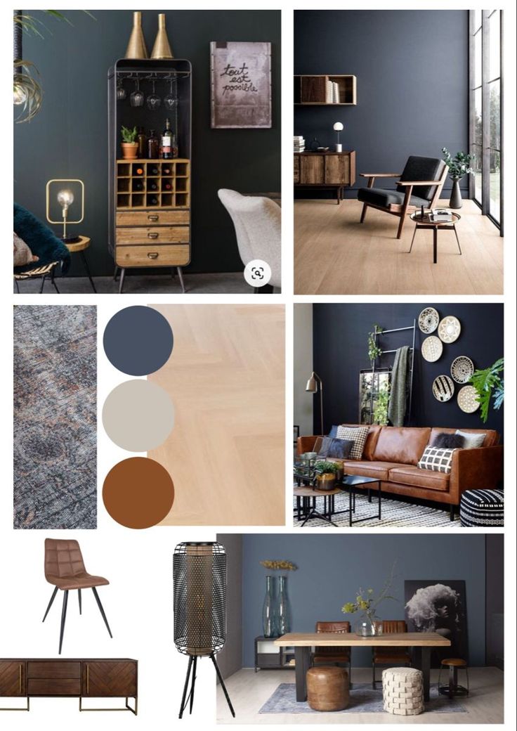 a collage of different furniture and decor items