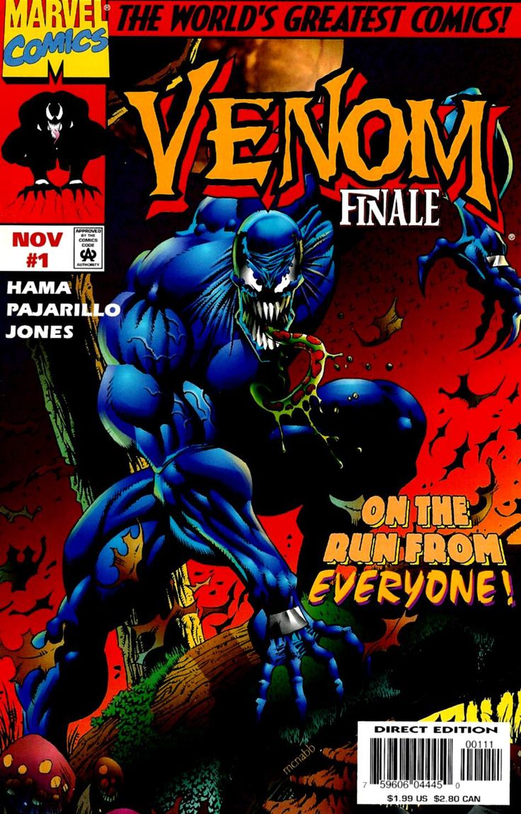 the cover to venom's comic book, which is being sold for $ 10