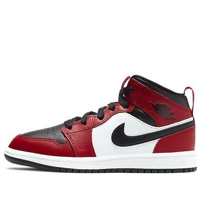 (PS) Air Jordan 1 Mid 'Chicago Black Toe' 640734-069 (AJ1/SNKR) Air Jordan 1 Mid Chicago, Jordan 1 Mid Chicago, Nike Air Jordan 1 Mid, Air Jordan 1 Mid, Jordan 1 Mid, Stylish Sneakers, Air Jordan 1, Nike Air Jordan, Jordan 1