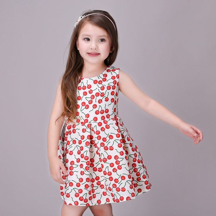 Sleeve Length: Sleeveless  Dress Length: Mid Length Fabric Content: Polyester Cotton Closure Type: Zipper  Care: Wash separately.  Professional dry clean recommended.  Size Chart:  3 YR Old - Bust 57 cm, Waist 53 cm, Length 55.5 cm, Suggest Height 100 cm 4 YR Old - Bust 60 cm, Waist 56 cm, Length 58 cm, Suggest Height 110 cm 5 YR Old - Bust 63 cm, Waist 59 cm, Length 60 cm, Suggest Height 120 cm Sleeveless Summer School Dress, Sleeveless Summer Dress With Cherry Print, Red Sleeveless Cotton Sundress, Sleeveless Cotton School Dress, Casual Sleeveless Summer Dress For Dress-up, Spring Cotton School Dress, Spring School Cotton Dresses, Sleeveless Spring Dress For School, Sleeveless Sundress For Spring Dress-up