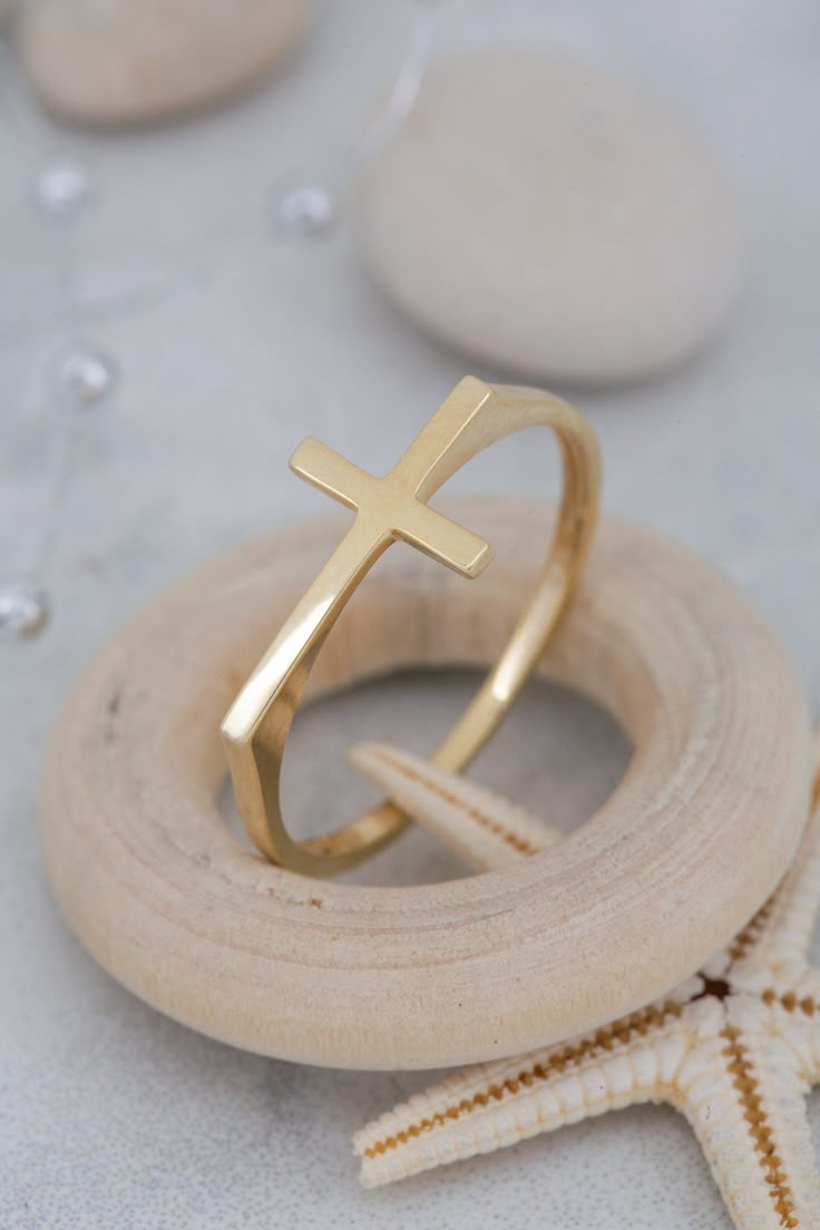 ★14K Solid Gold Plain Cross Ring, 925 Sterling Silver Plain Cross Ring, Handmade Cross Ring, Christmas Gift, Valentine's Day Gift, Mother's Day Gift ★ ★ IMPORTANT SHIPPING & PRODUCTION DETAILS!! ★ RINGS: All rings are made to order at the selected size requested during checkout. I do not use a formula to determine ring sizing for wide bands (Unless noted within the listing) so if you select a size 6 and purchase 8-10 rings each ring will rest at the US ring size 6. All rings made at US ring size Spiritual Cross Shaped Rings For Gift, Minimalist Cross Rings For Gifts, Handmade Cross Ring As A Gift, Handmade Cross Ring For Gift, Handmade Cross-shaped Ring As Gift, Handmade Cross-shaped Ring For Gifts, Handmade Cross Rings As Gifts, Gold Hamsa, Cross Ring