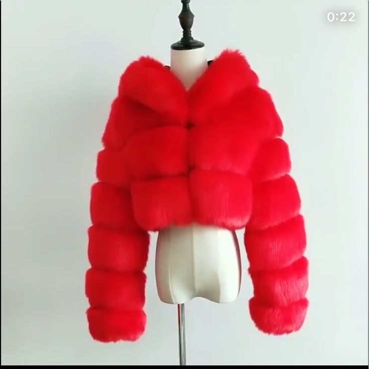 New Mink Full Fur Coat Shop @Amiriapparel_ On Instagram For All Your Chic Clothing Needs Red Long Sleeve Fur Coat For Winter, Red Long Sleeve Fur Coat For Fall, Red Fur Coat For Fall, Clothing Needs, Matching Skirt Set, Red Windbreaker, Street Jacket, Black Jean Jacket, Fur Collar Coat