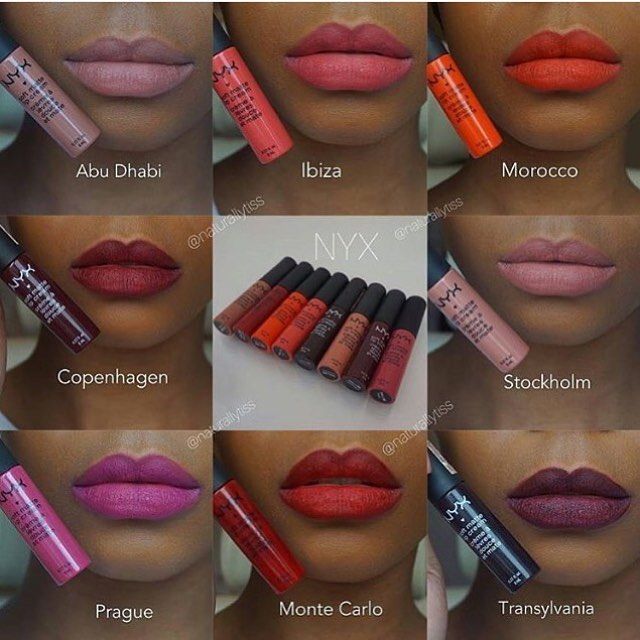 Nyx Soft Matte Lip Cream Swatches, Nyx Soft Matte Lip Cream, Lipstick For Dark Skin, Nyx Soft Matte, Soft Matte Lip Cream, Matte Lip Cream, Trendy Makeup, Face Beat, Makeup Swatches