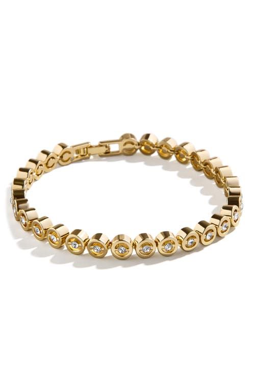 "Find BAUBLEBAR Crystal Station Bracelet on Editorialist. Round settings highlight the sparkling crystals of a goldtone station bracelet that's an elegant addition to any look. 6 3/4\" length Goldtone plate/glass Imported" Crystal Station, Station Bracelet, Fabric Gift Bags, Keep Jewelry, Sparkling Crystal, Fabric Gifts, Nordstrom Store, Free Fabric, Print Gifts