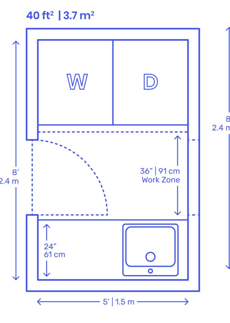 a blueprint drawing of a bathroom with measurements for the size and width of it