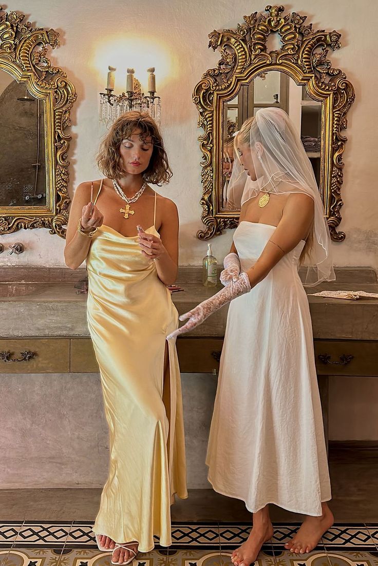 Andie Anderson approved. RSVP for halloween and take on the night in classic rom-com inspired dress. Your favorite dress ever for events, but make it a gorgeous yellow shade. There's no better dress to celebrate the newly weds in than the Natalia Yellow Maxi Dress. A head-turning color and soft satin texture with an elegant silhouette, the Natalia is fitting from the ceremony to cocktail hour and through the rest of the evening. Andie Anderson, Satin Texture, 12th Tribe, Yellow Maxi Dress, Yellow Maxi, Vintage Clothes Women, Strapless Midi Dress, Strapless Maxi, Bride Clothes