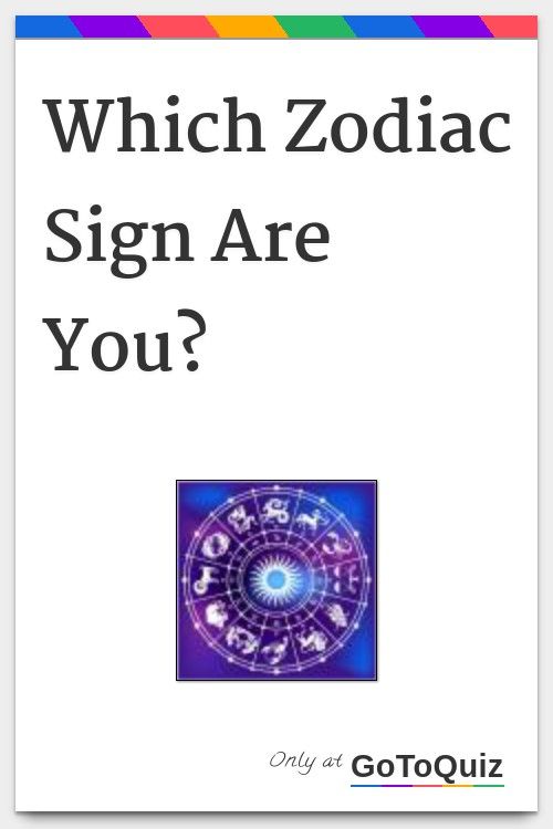 the cover of which zodiac sign are you? by gotoquiz, with an image