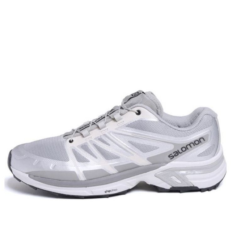 SOPHNET. x SALOMON XT-Wings 2 'Silver Grey' 472877 Silver Running Shoes With Air Cushioning, Functional Silver Sneakers With Air Cushioning, Silver Running Shoes With Air Cushioning For Light Sports, Classic Silver Sneakers For Light Sports, Silver Breathable Running Shoes For Sports, Salomon Shoe, Salomon Xt4 Og, Salomon Xt6 Expanse, Salomon Xt-wings 2