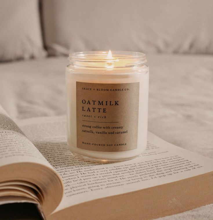 Perfect for book lovers, our Grace + Bloom literary candles are hand-crafted in our sunny shop from natural soy wax with cotton wicks for a clean burn experience, while their modern and minimalist design adds a special touch to any home. With warm, book-inspired scents and a cozy glow, you can create the perfect ambiance for unwinding and curling up with a good book! They also make a thoughtful and sophisticated gift idea for your favorite bookworm.  Light it up for a cozy evening of reading! Corner Coffee Shop, Oatmilk Latte, Corner Coffee, Cozy Candle, Literary Candles, Candles Dark, House Vibes, Mom Wedding Gift, Candle Gift Box