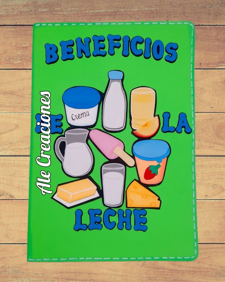 a book with the words benefigos de la leche on it