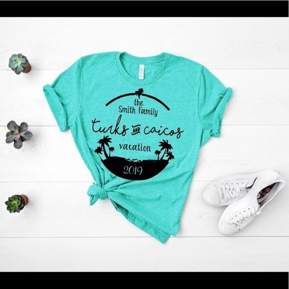 Bella Canvas Tops | Custom Family Beach Vacation Tshirt | Poshmark Blue Graphic Print T-shirt For Family Vacation, Blue Crew Neck T-shirt For Vacation, Blue Cotton T-shirt For Family Vacation, Blue T-shirt For Family Vacation In Summer, Blue T-shirt For Family Vacation Summer, Graphic Tee Crew Neck Top For Family Vacation, Graphic Tee With Crew Neck For Family Vacation, Summer Crew Neck Tops For Family Vacation, Blue Casual T-shirt For Family Vacation