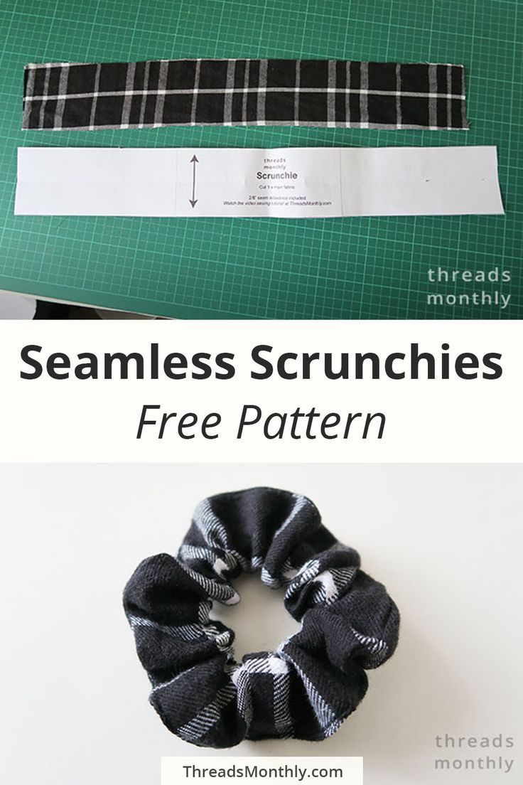 the scrunchies are made from fabric and have been sewn together