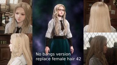 there is a woman with long blonde hair