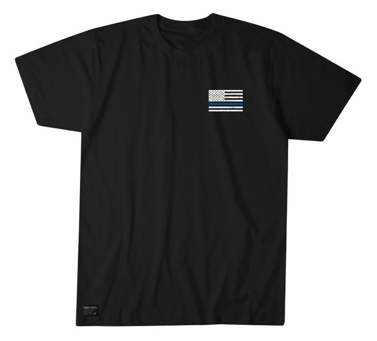 a black t - shirt with an american flag on it