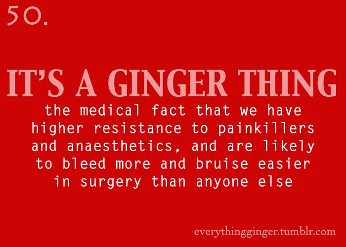 a red background with the words, it's a ginger thing when people feel the need