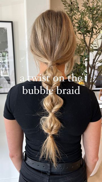 Sleek Ponytail Bubble Braid, Bubble Braid Bridesmaid, Outdoor Activity Hairstyle, Bubble Braid Updo Prom, Bubble Braids Thick Hair, Fish Tail Bubble Braids, Ponytail With Tiny Braids, Bubble Braid Hairstyles Wedding, Bubble Braid Accessories