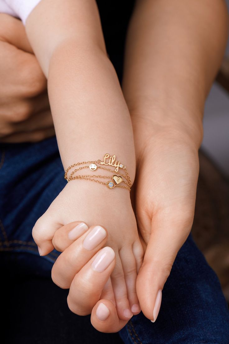 additional Baby Bracelet Gold, Baby Jewelry Gold, Kids Gold Jewelry, Baby Smile, Alison Lou, Bracelets Design, Baby Bracelet, Diamond Eyes