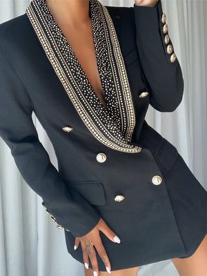 Blazers & Jackets – ZCRAVE Open Back Blazer, Designer Leather Jackets, Satin Blazer, Open Front Blazer, Wool Blend Jacket, فستان سهرة, Long Blazer, Abayas Fashion, Style Mistakes