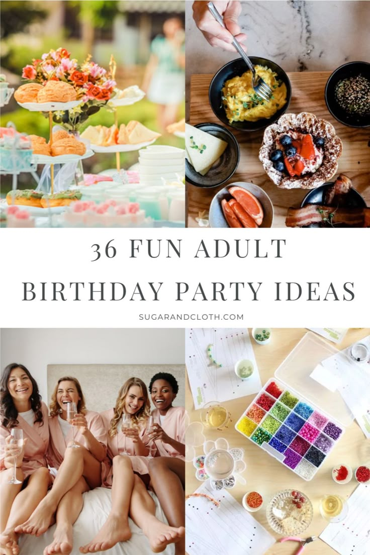 birthday party ideas for adults that are fun