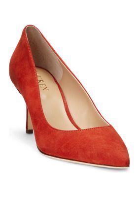 Sophisticated styling and the enhanced comfort of a padded insole make this pointed-toe pump a timeless favorite. | Lauren Ralph Lauren Women's Lanette Pump, Red, 9M Sleek Red Heels For Work, Heels With Red Sole For Work, Chic Court Shoes With Red Sole And Medium Width, Red Heels For Work, Chic Red Court Shoes For Work, Elegant Red Court Shoes For Fall, Pointed Toe Court Shoes With Red Sole For Work, Red Sole Pointed Toe Court Shoes For Work, Red Heels With 4-inch Heel For Work