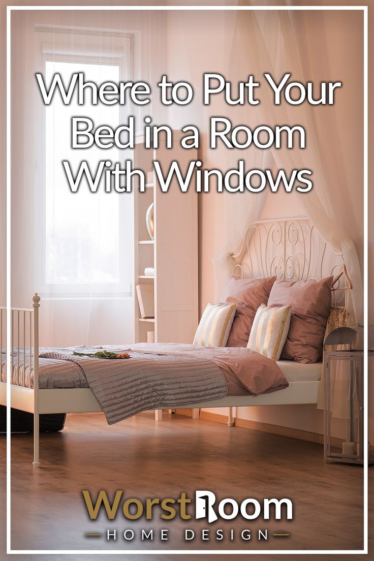 Where to Put Your Bed in a Room With Windows Room Layout Bedroom 2 Windows, Bed Under Window Feng Shui, Where To Put A Bed In A Bedroom, Where To Place The Bed In A Bedroom, Bed Facing Closet, Two Window Bedroom Layout, Fenshui Bedroom Layout, Beds Next To Windows, How To Place A Bed In Front Of A Window