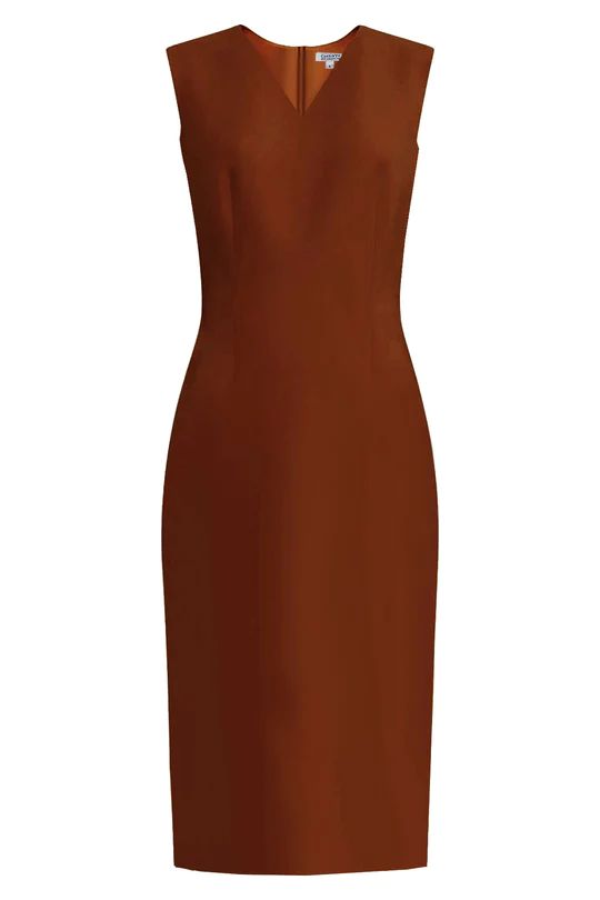 Kateri V-Neck Brown Sheath Dress – Caeli Couture Brown Sheath Dress, Light Coral Dress, Cocomelon Toys, Sheath Dress Outfit, Lilac Dresses, Dresses Lilac, High Neck Long Dress, Skirt Sweater, Night High