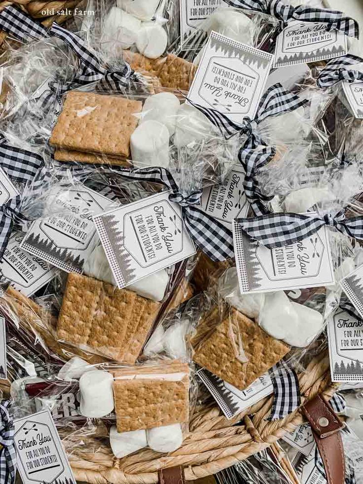 DIY S'mores Stations Individual Smore Packages, Smores Station Fire Pits, Individual S’mores Kits, S’more Packaging, Individual Smores Kits Diy, S’mores Packages, S’more Kits Diy, S’mores To Go, S’mores For Wedding Reception