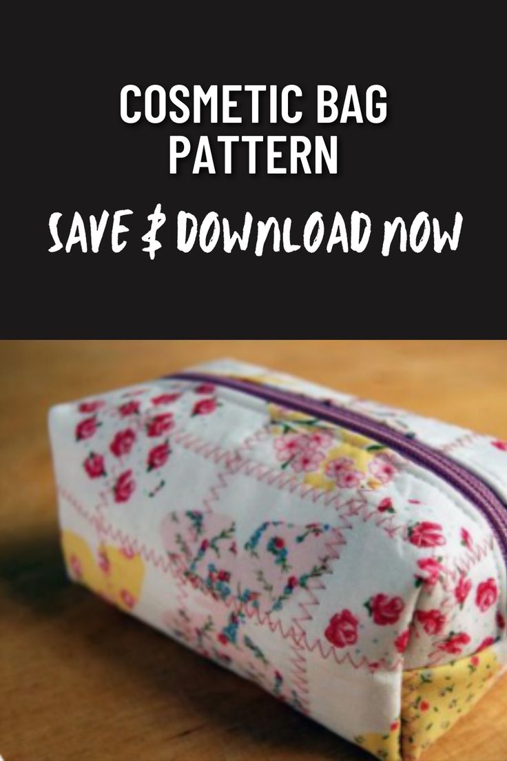 the cosmetic bag pattern is on sale now